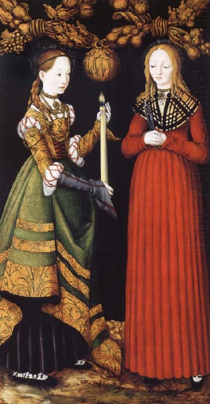 Saints Genevieve and Apollonia, CRANACH, Lucas the Elder